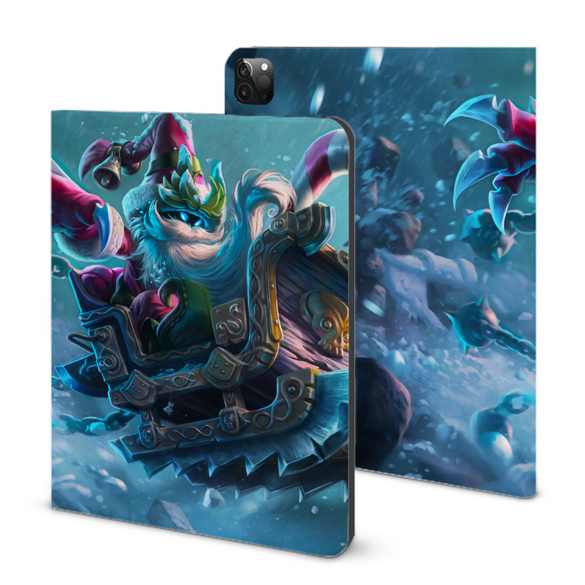 （画像用） リーグ・オブ・レジェンド League of Legends LOL IPadケース ペンホルダー付き ブックスタイルデザイン